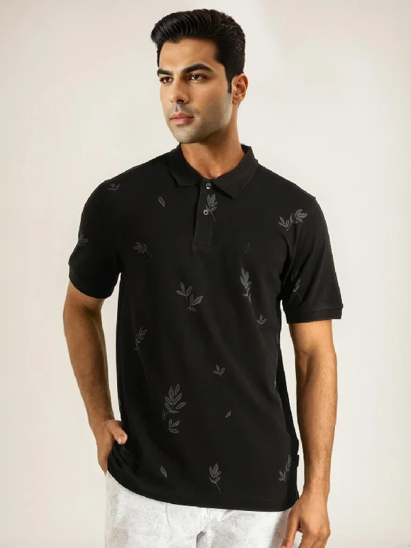 Men Printed Polo T-Shirt