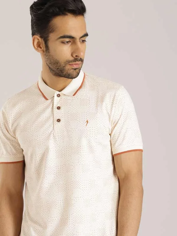 Men Printed Polo T-Shirt