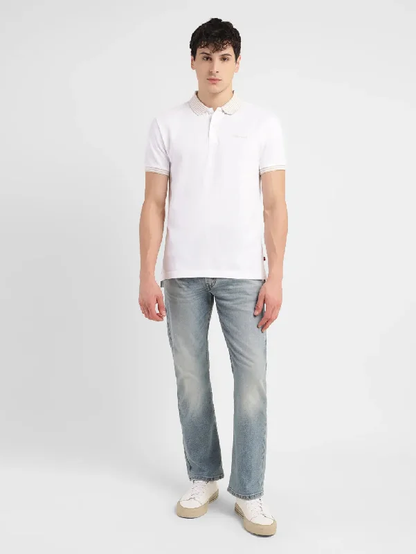 Men's Solid Slim Fit Polo T-shirt